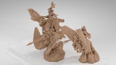 Warmaster Bretonnian Pegasus Knights 3D Printer Model