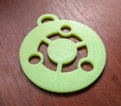 Ubuntu Keychain 3D Printer Model