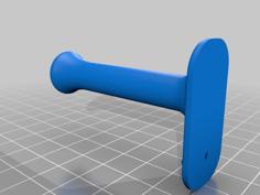 Headphone Holder For Wall With 45-degrees Nail 3D Printer Model