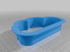 Cloud Cookie Cutter 3D Printer Model