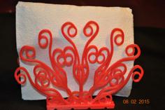 Peacock Tail Napkin Holder Remix 3D Printer Model