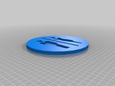 Classy Toilet Sign 3D Printer Model