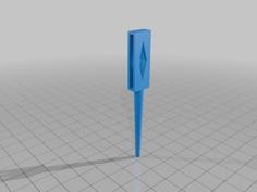 ASOIAF Ruler Adapter 3D Printer Model