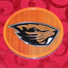 Oregon Beavers Coaster 3D Printer Model