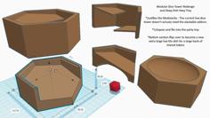 Modular Dice Tower With Deep Dish Hexy Tile 3D Printer Model