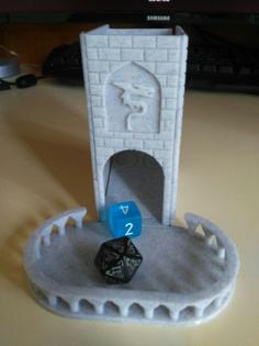 Small Foldable Dice Tower 3D Printer Model