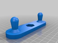 Handle For Kurt-type Mill Vise 3D Printer Model