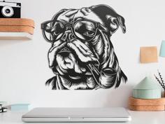 Bulldog With Glasses 3D Printer Model