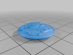 GREEK SHIELD FOR TABLETOP MINIATURES (32MM SCALE) 3D Printer Model