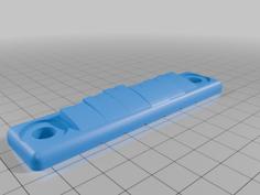 Guitar Bridge Extra Flat 3D Printer Model