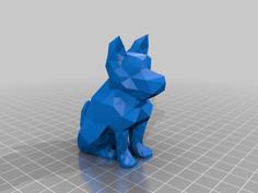 Low Poly Puppy 3D Printer Model