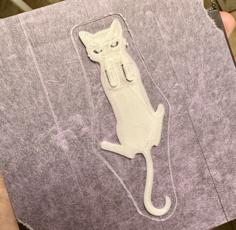 Staring Cat Bookmark 3D Printer Model