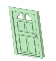 Dollhouse Front Door 3D Printer Model