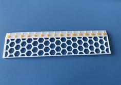 Honeycomb Hex 15cm Genric Ruler 3D Printer Model