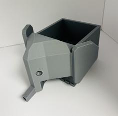 Low Poly Elephant Planter (Plant Pot) 3D Printer Model