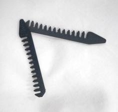 EDC Collar Stay [that’s Also A Comb!] 3D Printer Model