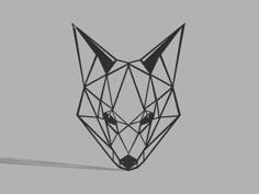 Low Poly Fox Decoration 3D Printer Model