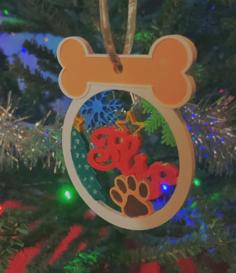 Sophie’s Dog Christmas Ornament With Name(s) 3D Printer Model