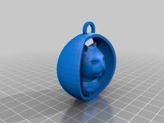 Cat Bust Ornament 3D Printer Model