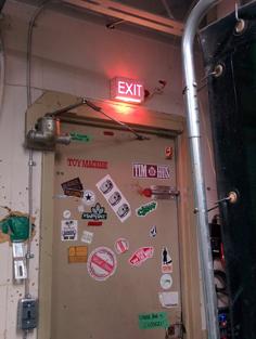 Laser Cut Exit Sign