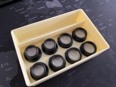 Magnifying Glass Lens Box Gridfinity 3D Printer Model