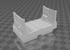 Basic Infested Spaceport Hallway 06 (Dungeon Blocks Compatible) 3D Printer Model