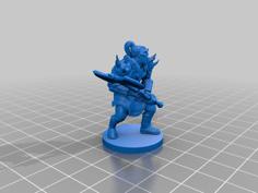 Orc Fighter 3D Printer Model