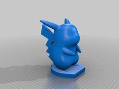 Pikachu! Remix Fixed With Support 3D Printer Model