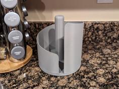 Spiral Vertical Paper Towel Holder 3D Printer Model