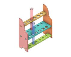 Test Tube Holder 3D Printer Model