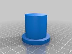 Wooden Mannequin Top Hat 3D Printer Model