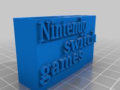 Nintendo Switch Games Holder Dock 3D Printer Model