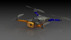 450 Size Quad Copter 3D Printer Model