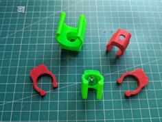 Customizable Conduit Clip 3D Printer Model