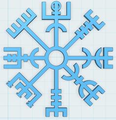 Vegvísir 3D Printer Model