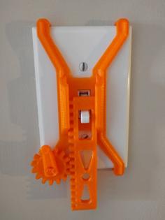 Geared Light Switch Snap On 3D Printer Model