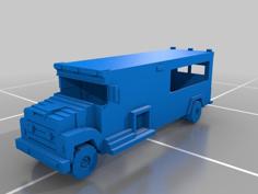 (3D Slash) FBI_Truck 3D Printer Model