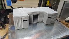 Wide Bunker For Tabletop Gaming 3D Printer Model