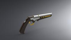 Pistol With Alternative Handle 3D Printer Model