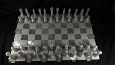 Weighted Minimalist Chess Set – With Courier Chess Variants 3D Printer Model