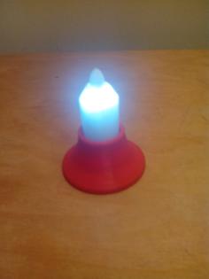 Candle With Bike Led Light 3D Printer Model