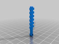 Macuahuitl (Mayan Sword) For Lego Minifigures 3D Printer Model