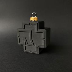 Rammstein Logo Christmas Ball 3D Printer Model