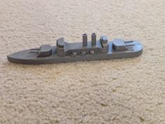 Simple Small Battleship 3D Printer Model