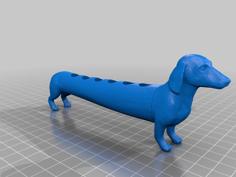 Dachshund Eppendorf Tube Holder 3D Printer Model