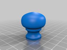 Closet Door Knob 3D Printer Model