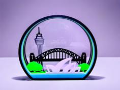 Sydney Shadowbox 3D Printer Model