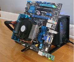 Motherboard Support With PSU For Cpu Mining 3D Printer Model