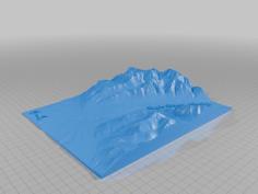 Eagle River Alaska Topography 3D Printer Model