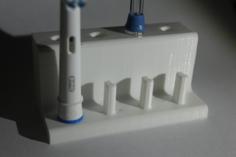 Oral-B Toothbrush & Waterpik Holder 3D Printer Model